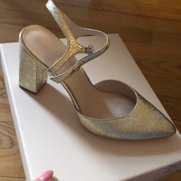 Loeffler Randall Leily Pump Gold Shoe 